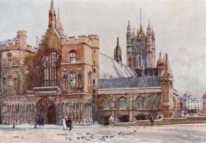 Westminster Hall i Victoria Tower autorstwa John Fulleylove