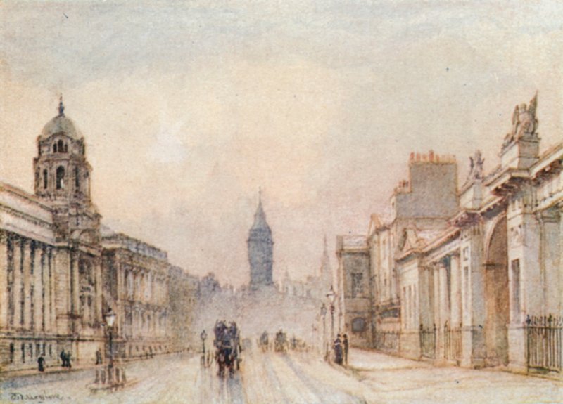 Whitehall w 1906 r. autorstwa John Fulleylove