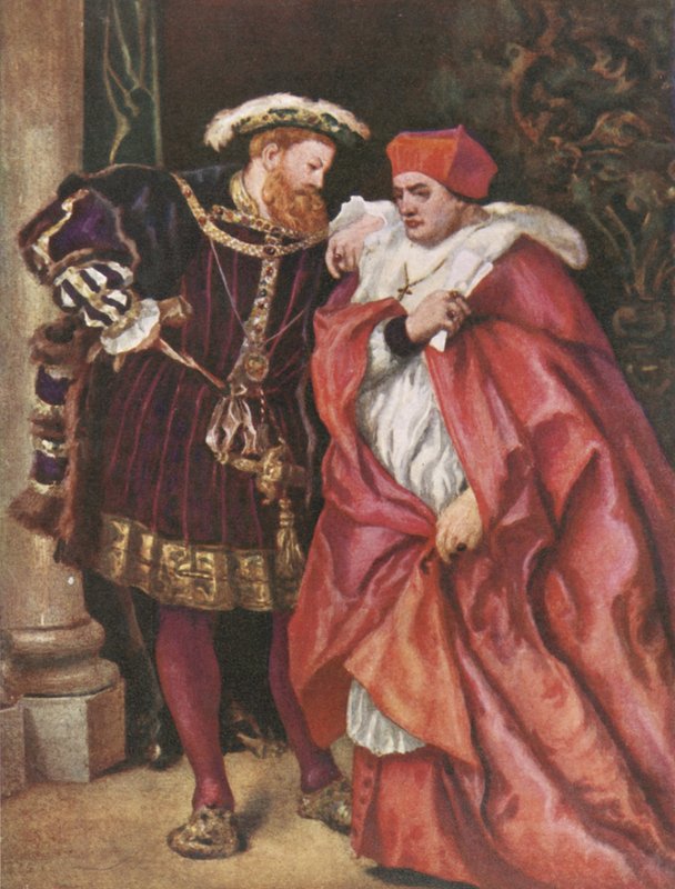 Henryk VIII i kardynał Wolsey autorstwa John Gilbert