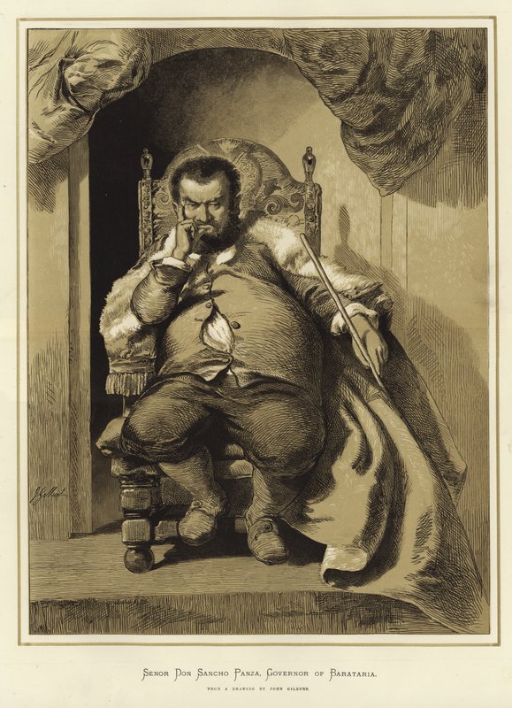 Senor Don Sancho Pansa autorstwa John Gilbert