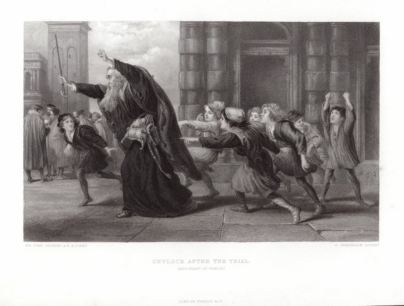 Shylock autorstwa John Gilbert