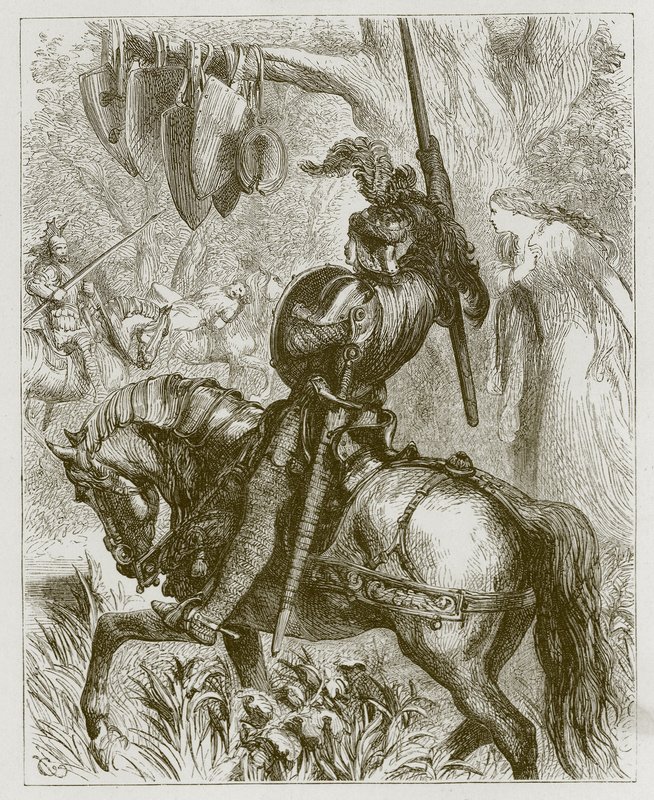 Sir Launcelot du Lake autorstwa John Gilbert