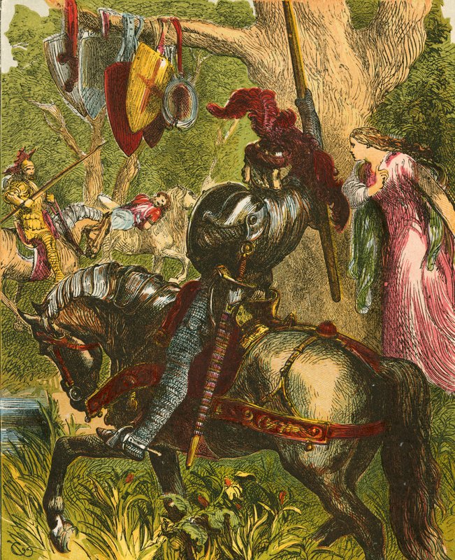 Sir Launcelot du Lake autorstwa John Gilbert