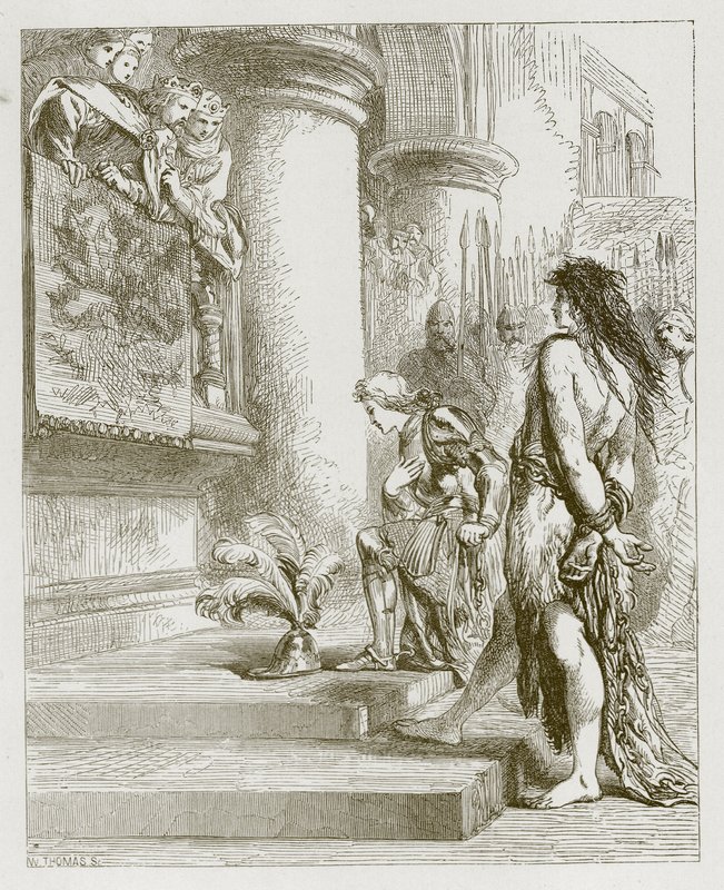 Valentine i niedźwiedź autorstwa John Gilbert