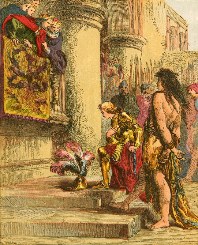 Valentine i niedźwiedź autorstwa John Gilbert