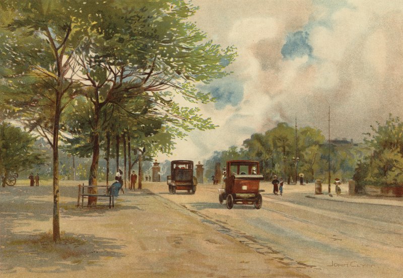 Liverpool: Wejście do Princes Park (kolor lito) autorstwa John Glynn