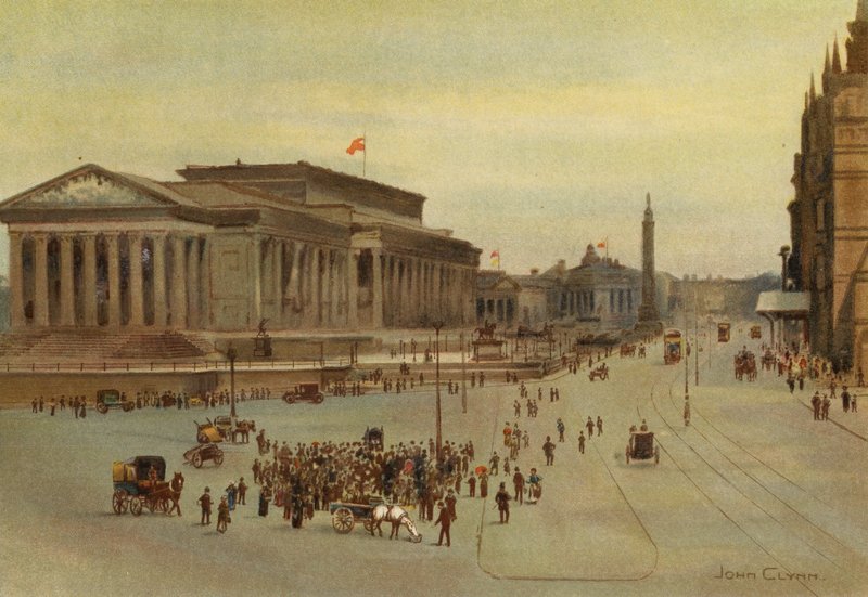 Liverpool: Lime Street (kolor lito) autorstwa John Glynn