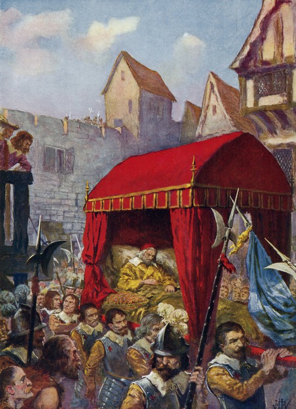 Przybycie kardynała Richelieu do Lyonu autorstwa John Harris Valda
