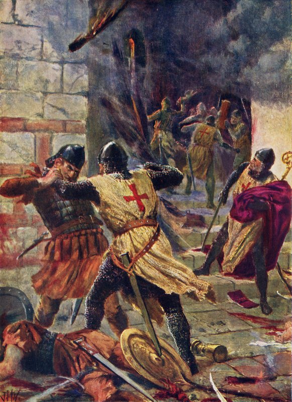Zdobycie Konstantynopola przez krzyżowców autorstwa John Harris Valda