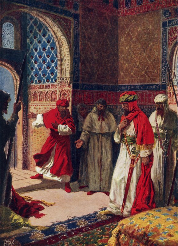Ostatnia rada Boabdil w Alhambra autorstwa John Harris Valda