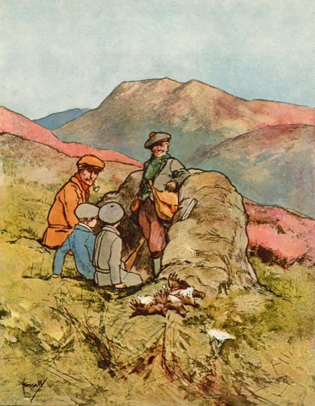 Kumple: Strzelanie do cietrzewia (kolor lito) autorstwa John Hassall
