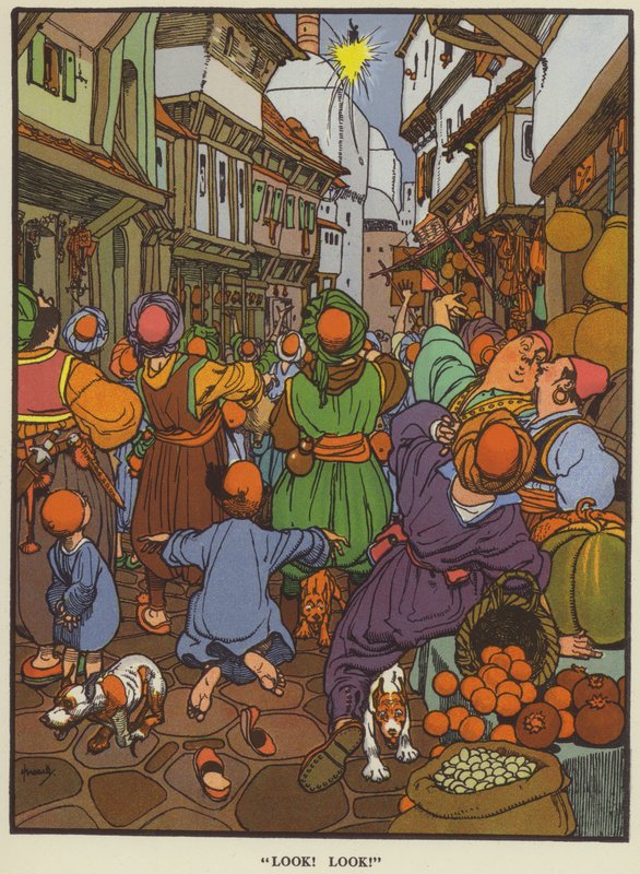 "Patrz patrz!" (kolor lito) autorstwa John Hassall