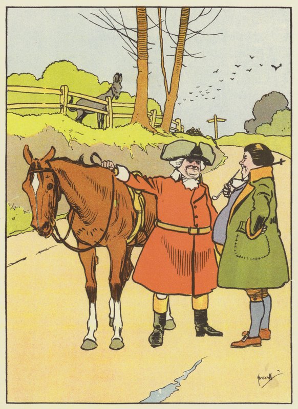 „Powiedział John, »To mój dzień ślubu«” (kolor lito) autorstwa John Hassall