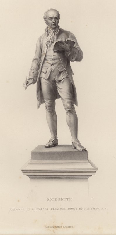 Posąg Olivera Goldsmitha autorstwa John Henry Foley