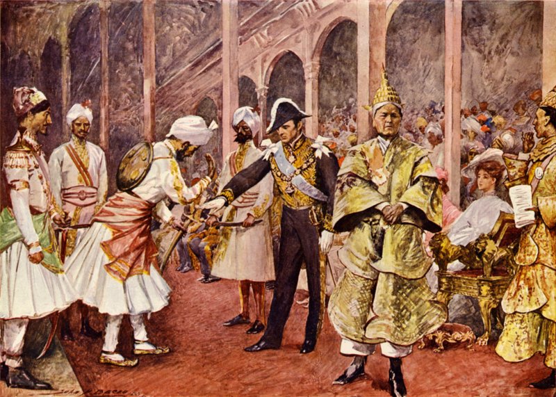Durbar (kolor lito) autorstwa John Henry Frederick (after) Bacon