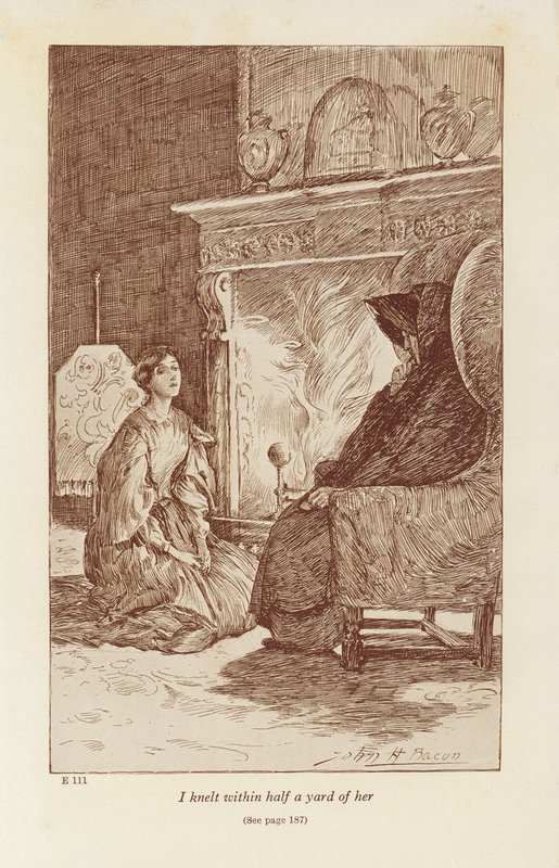 Ilustracja do książki Jane Eyre autorstwa Charlotte Bronte (litografia) autorstwa John Henry Frederick (after) Bacon