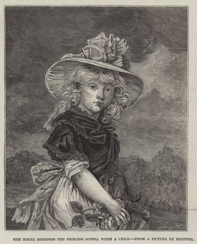 Jej Królewska Wysokość Księżniczka Sophia jako dziecko autorstwa John Hoppner
