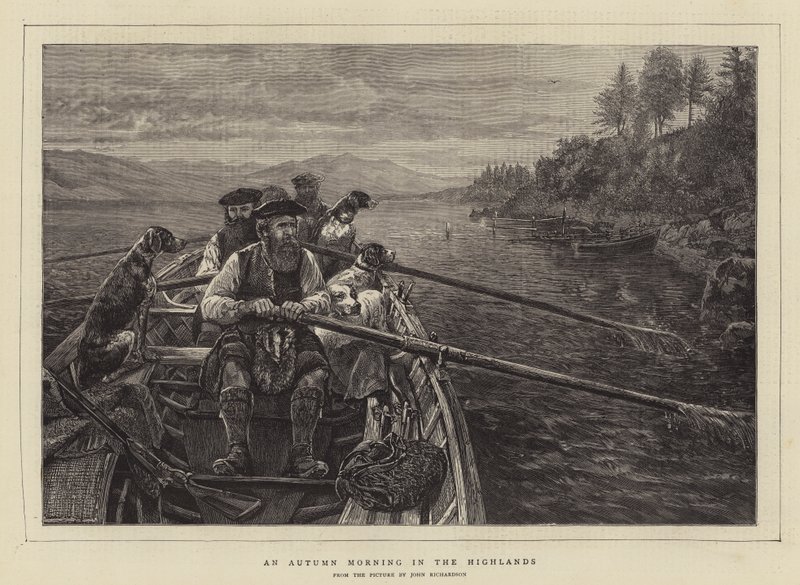 Jesienny poranek w Highlands autorstwa John Isaac Richardson