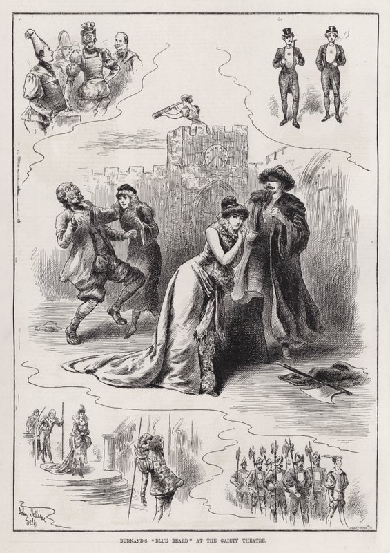 „Niebieska broda” Burnanda w Gaiety Theatre (rycina) autorstwa John Jellicoe