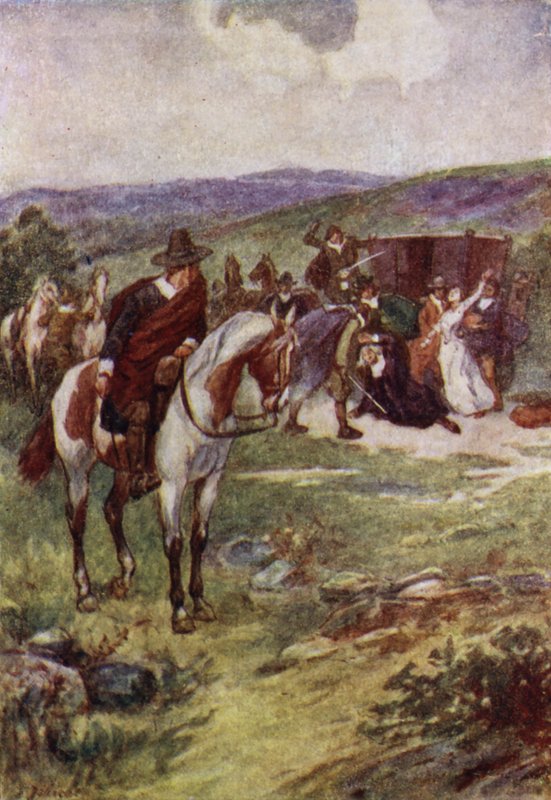 Morderstwo Jamesa Sharpa, arcybiskupa St Andrews przez bojowników Covenanters, Maga Muira, Szkocja autorstwa John Jellicoe
