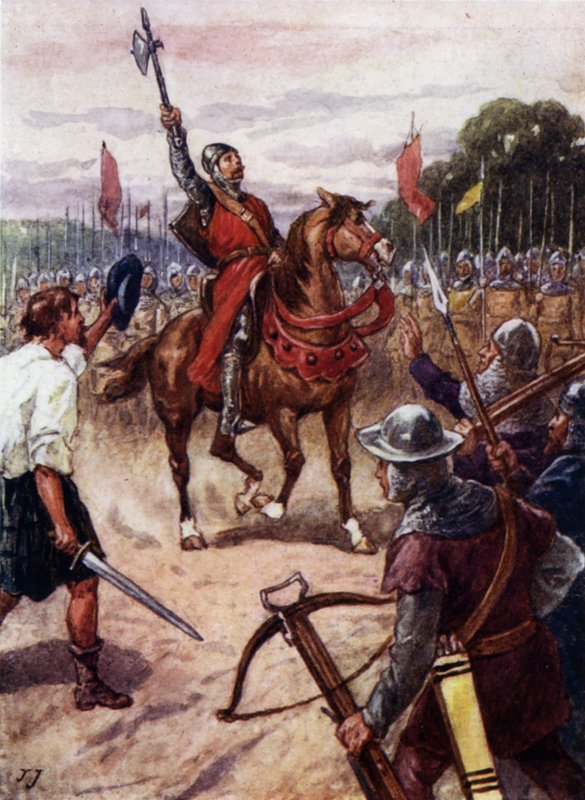 William Wallace w bitwie pod Falkirk w Szkocji autorstwa John Jellicoe
