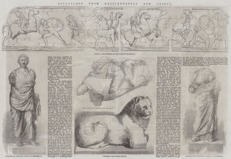 Rzeźby z Halikarnasu i Knidus autorstwa John Jessop Hardwick