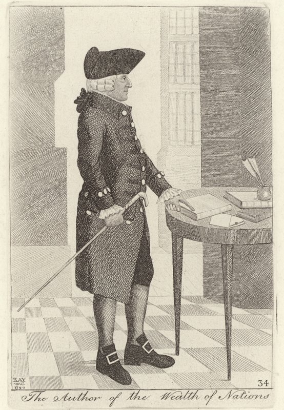 Adam Smith, autor książki „Bogactwo narodów” autorstwa John Kay