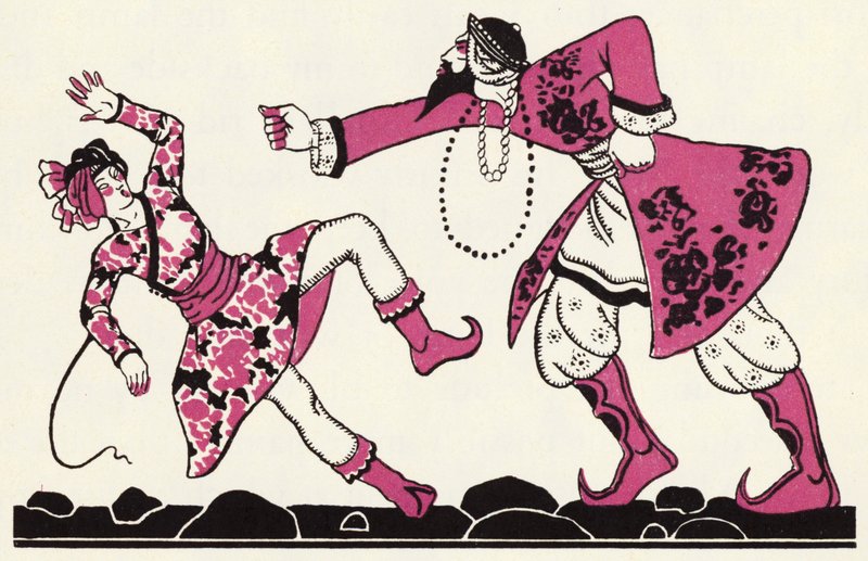 Zdobienie „Historia Aladyna i cudowna lampa” (kolor lito) autorstwa John Kettelwell