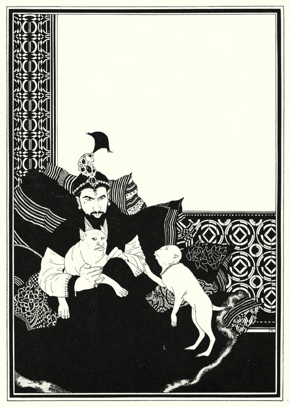 Ilustracja do Historii Aladyna i cudownej lampy (lito) autorstwa John Kettelwell