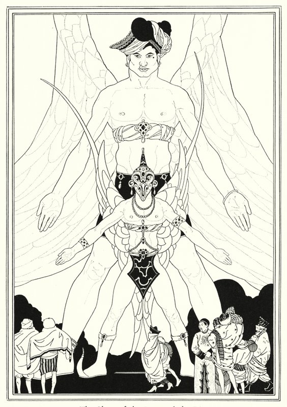 Ilustracja do Historii Aladyna i cudownej lampy (lito) autorstwa John Kettelwell