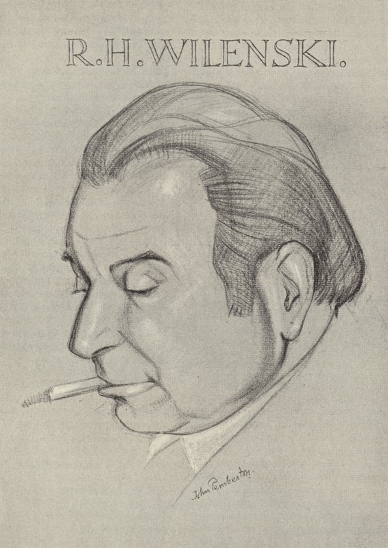R H Wilenski, angielski krytyk sztuki i pisarz autorstwa John L. Pemberton