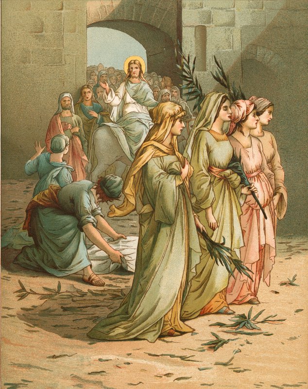 Chrystus przybywający do Jerozolimy autorstwa John Lawson