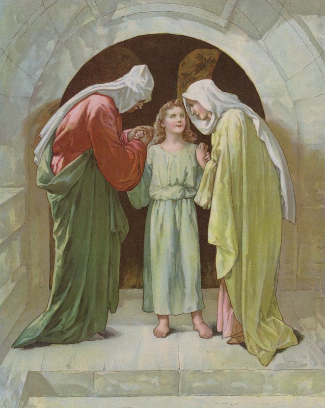 Józef i Maria znaleźli Jezusa w Świątyni autorstwa John Lawson