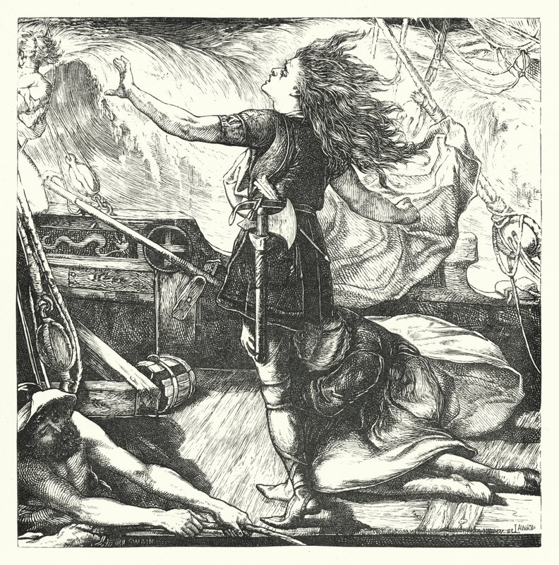 Śmierć króla Warwolfa (rycina) autorstwa John Lawson