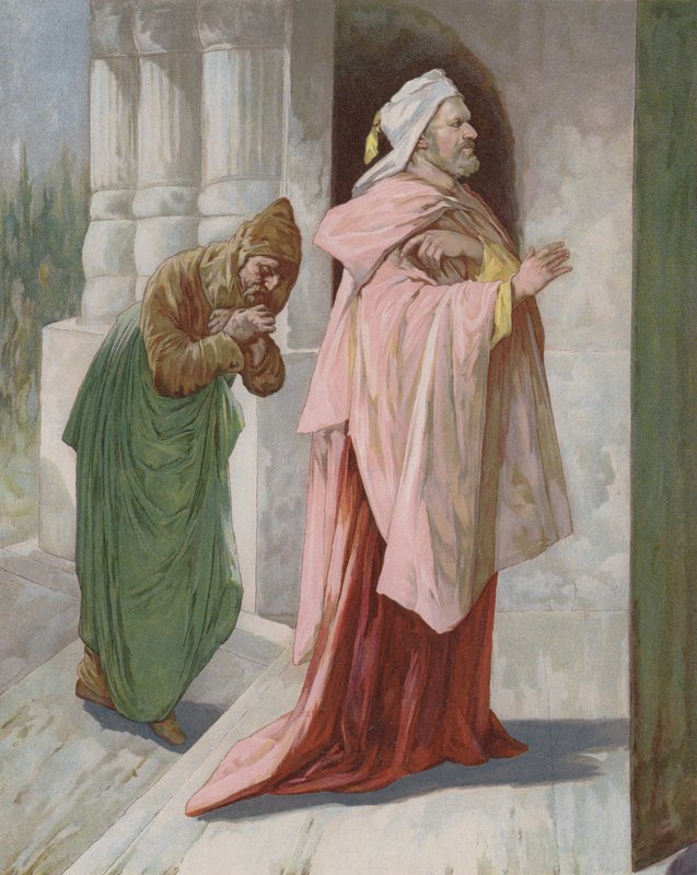 Faryzeusz i celnik autorstwa John Lawson