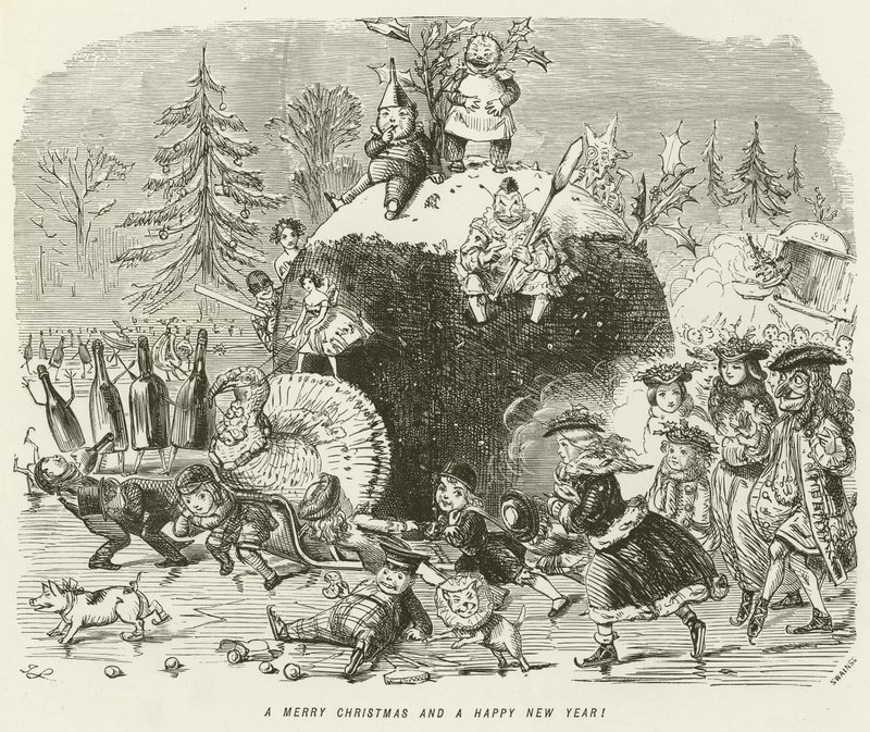 Wesołych Świąt i Szczęśliwego Nowego Roku! autorstwa John Leech