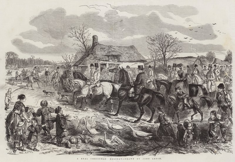Prawdziwe Święta Bożego Narodzenia autorstwa John Leech