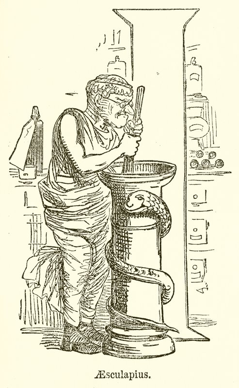Eskulap autorstwa John Leech