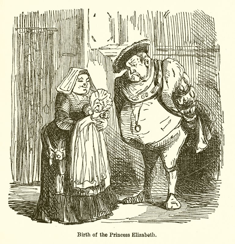 Narodziny Księżnej Elżbiety autorstwa John Leech