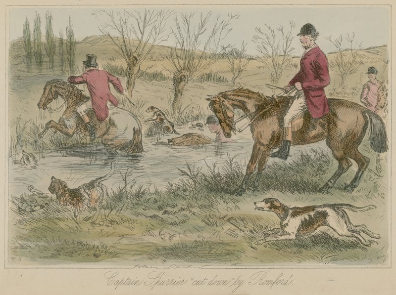 Kapitan Spurrier ścięty przez Romforda autorstwa John Leech