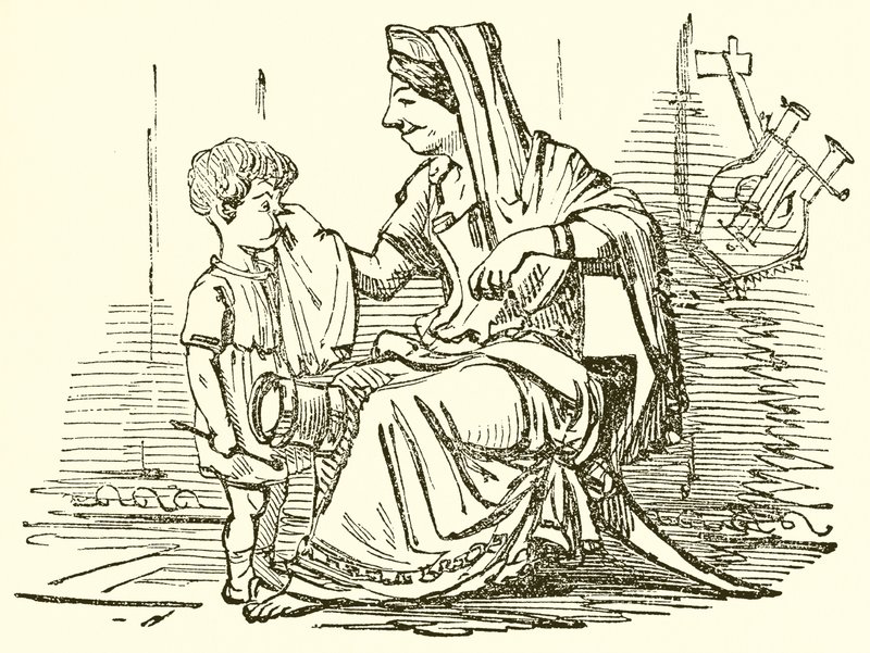 Kornelia, Matka Gracchi autorstwa John Leech