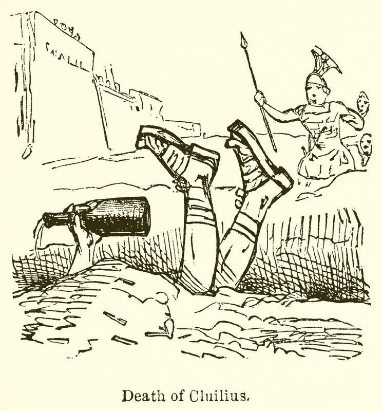 Śmierć Cluiliusa autorstwa John Leech