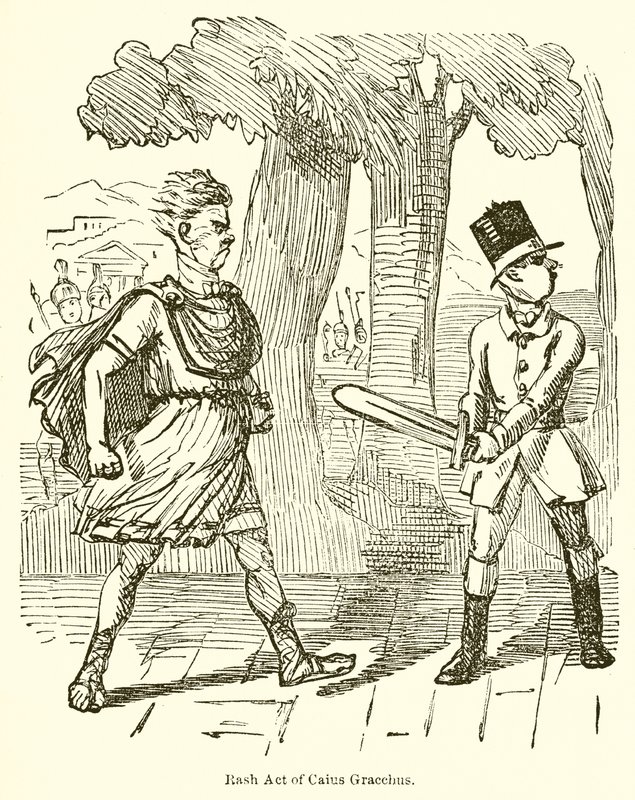 Pochopny akt Kajusza Grakchusa autorstwa John Leech