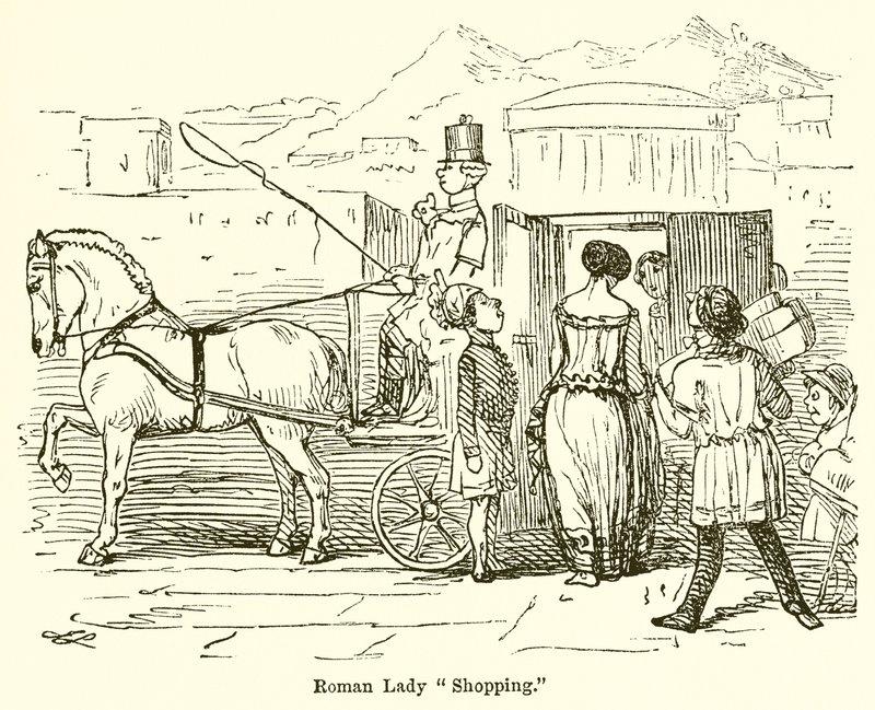 Rzymska Pani Zakupy autorstwa John Leech