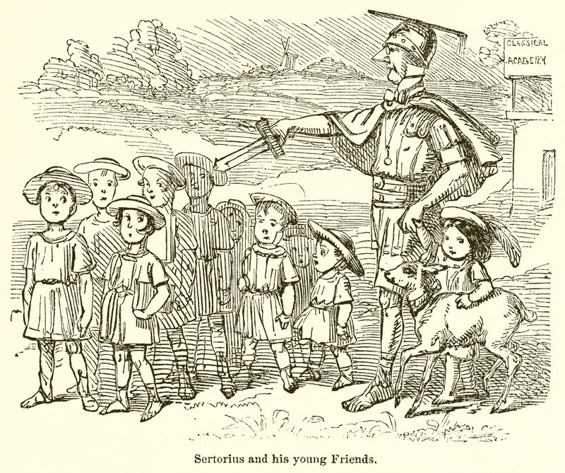Sertoriusz i jego młodzi przyjaciele autorstwa John Leech