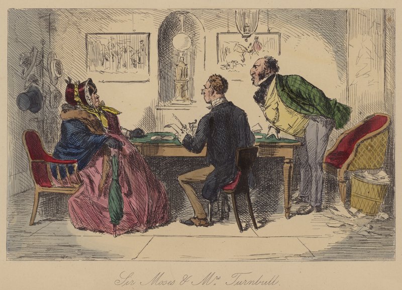 Sir Moses i pani Turnbull autorstwa John Leech