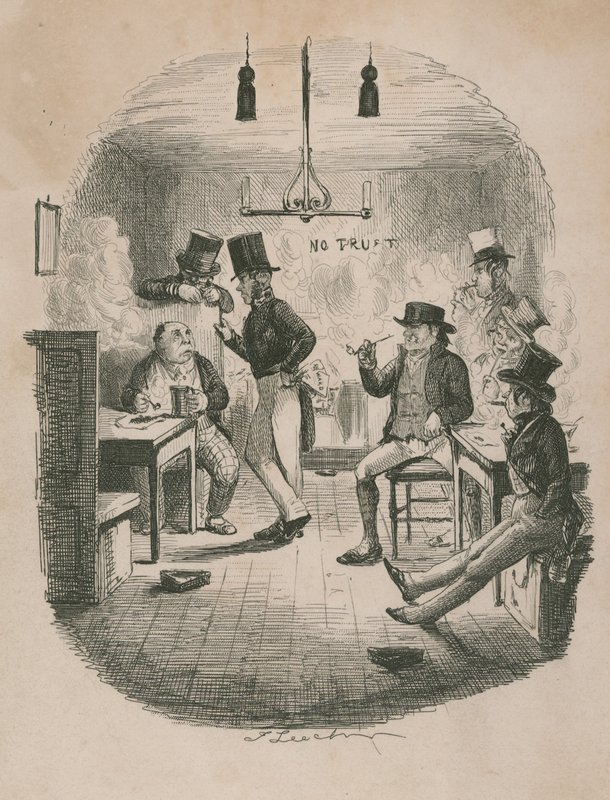 Palenie Robin autorstwa John Leech