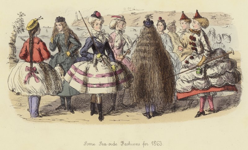 Niektóre ubrania nad morzem na rok 1863 autorstwa John Leech
