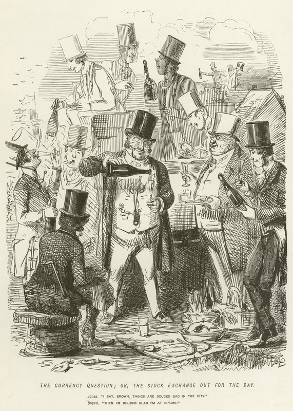 Pytanie o walutę; lub Giełda za Dnia autorstwa John Leech