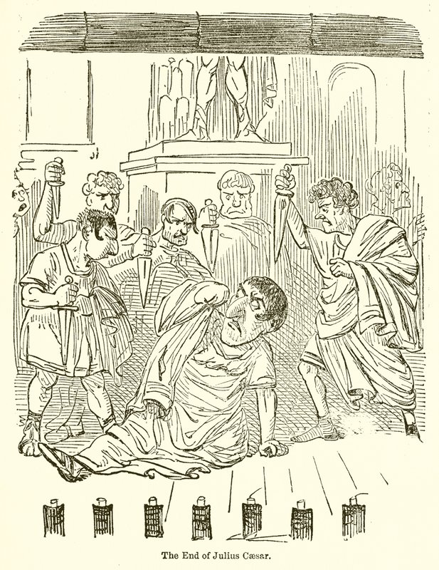 Koniec Juliusza Cezara autorstwa John Leech